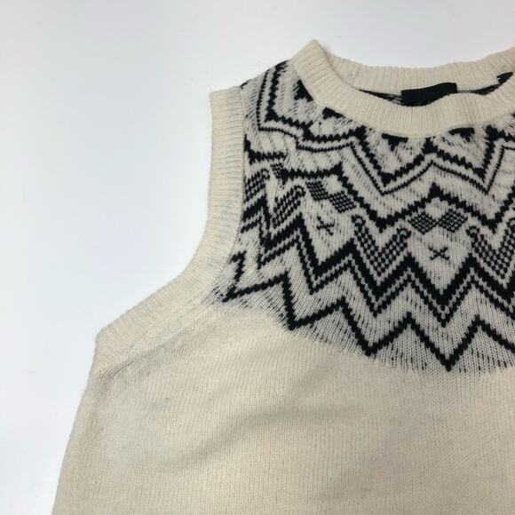 ATM Anthony Thomas Melillo Fair Isle Wool Sleeveless Sweater - M - Picture 4 of 10